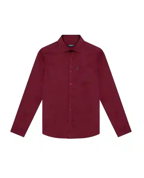 Camisa Carbón Pocket Rojo Uva Ultraoscuro Talla M Chevignon
