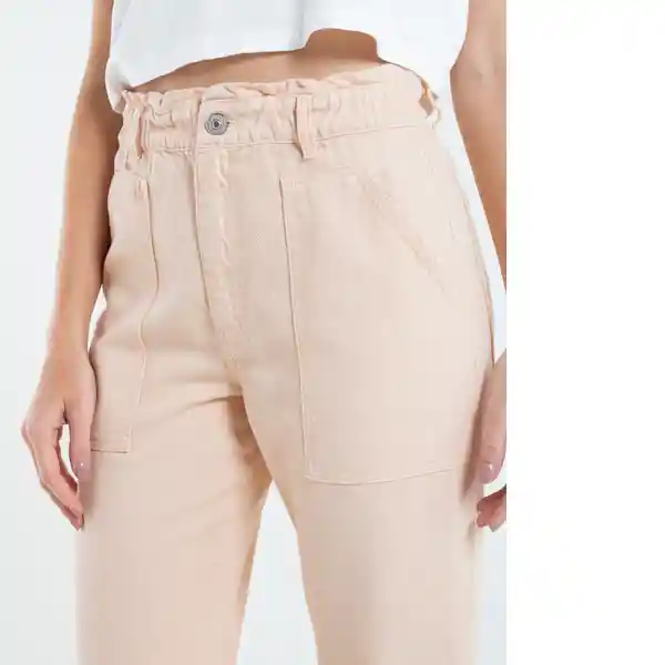 Pantalón Nerd Mujer Naranja Melocoton Claro 8 432E313 Naf Naf