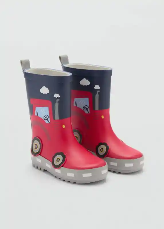 Botas Tractor Rojo Talla 27 Niños Mango