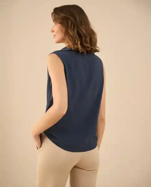 Camisa Azul Regio Ultraoscuro Talla M 411G018 Esprit