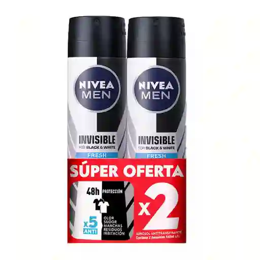 Nivea Men Desodorante en Aerosol Black & White Fresh 