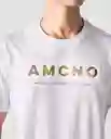 Camiseta Hombre Blanco Talla XL 842G002_BLA110601 Americanino