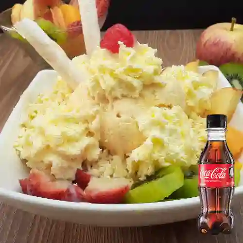Combo Ensalada de Frutas Sencilla +Cocacola Orig 250ML