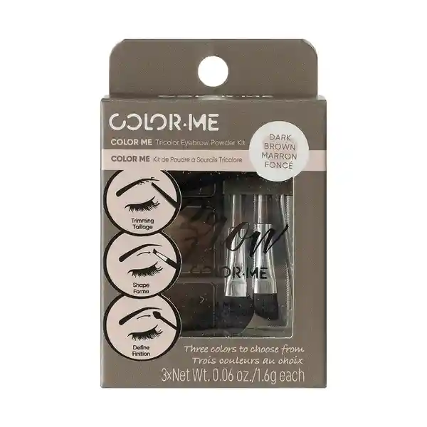 Miniso Kit de Sombra Para Ceja Color me Café Oscuro