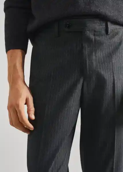 Pantalón Vania Gris Talla 40 Hombre Mango