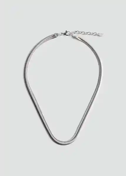 Collar Selena Plata Talla 99 Mujer Mango