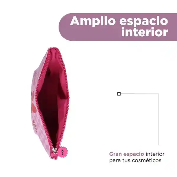 Cosmetiquera Trapecio Serie Chicas Súper Poderosas Rosa Miniso