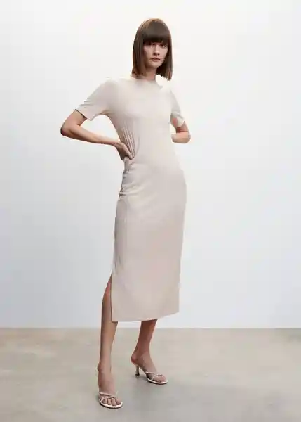 Vestido Margaux-A Arena Talla S Mujer Mango