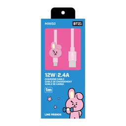 Cable de Carga y Datos 8Pin Serie Bt21 Cooky Miniso