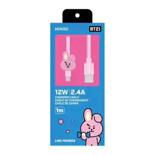 Cable de Carga y Datos 8Pin Serie Bt21 Cooky Miniso