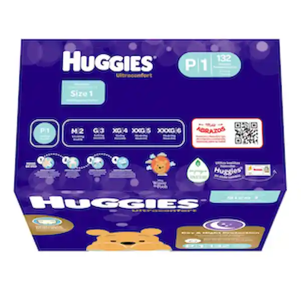 Huggies Pañal Ultraconfort Talla P