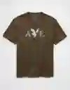 Camiseta Hombre Verde Talla Medium 4819306 American Eagle