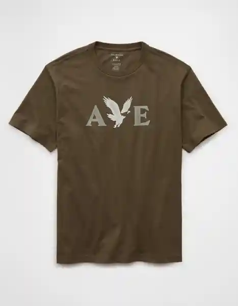 Camiseta Hombre Verde Talla Medium 4819306 American Eagle