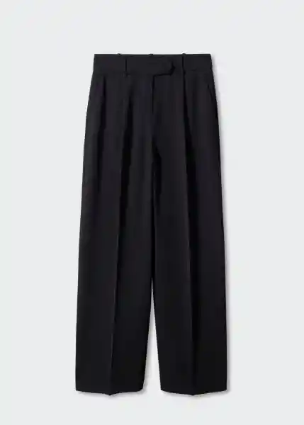 Pantalón Igu Negro Talla 40 Mujer Mango