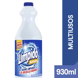 Blanqueador Multiusos Límpido Original Botella 930 ml