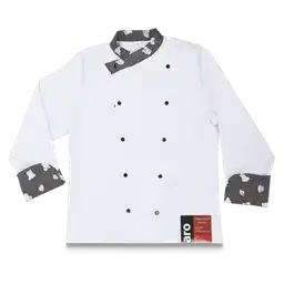 Aro Chaqueta Chef en Tela Gabardina Con Broches Talla M