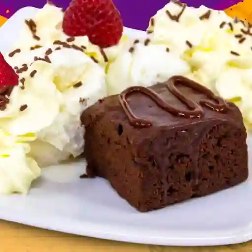 Brownie con Helado
