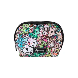 Cosmetiquera Media Luna Multiprint Serie Tokidoki Negro Miniso