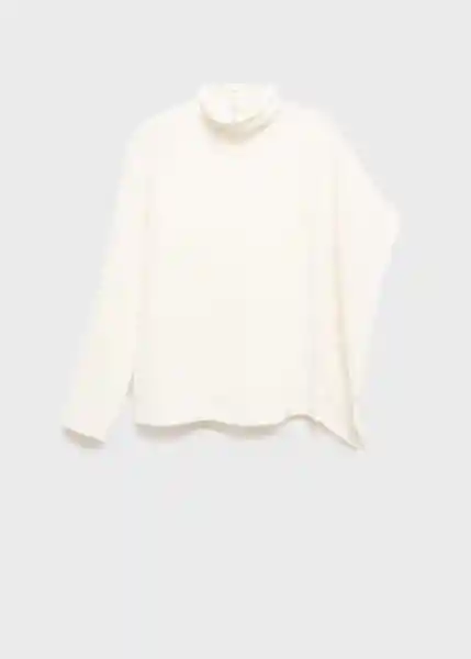 Blusa Luna Offwhite Talla L Mujer Mango