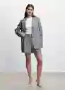 Blazer Americana Farah Gris Talla 18 Mujer Mango