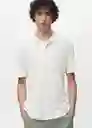 Camiseta Polo Amberes Blanco Talla M Hombre Mango