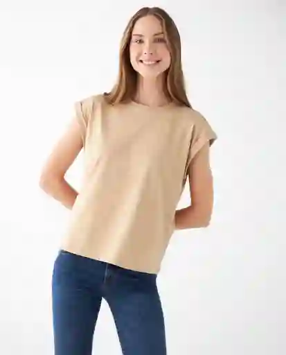 Camiseta Beige Talla L 102F109 Esprit