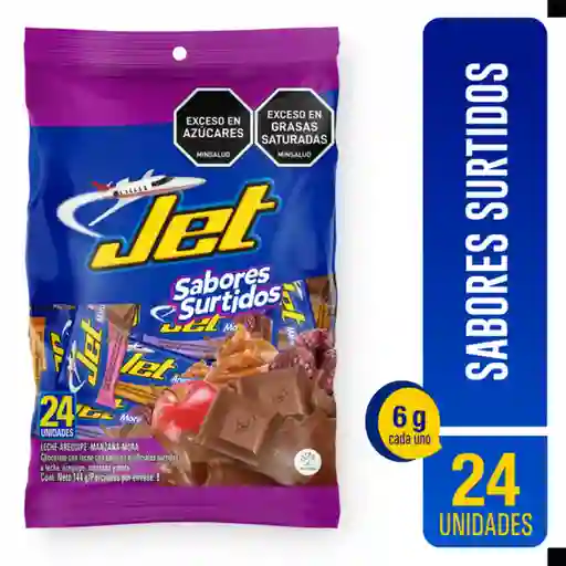 Jet Chocolate con Leche Sabores Surtidos