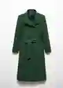 Abrigo Sirenita Verde Talla S Mujer Mango