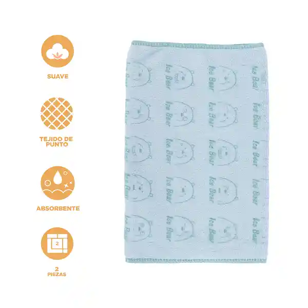 Toalla de Baño Infantil Osos Escandalosos Aguamarina 5.0 Miniso