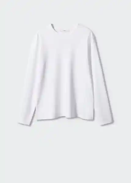 Camiseta Biri Blanco Talla XL Mujer Mango