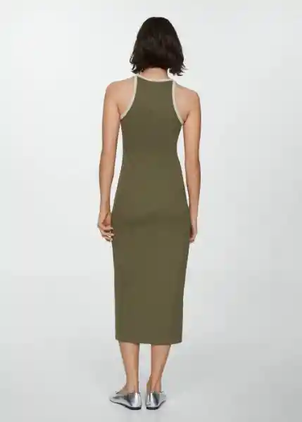 Vestido Tini Khaki Talla L Mujer Mango