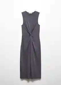 Vestido Fertina Gris Talla XL Mujer Mango