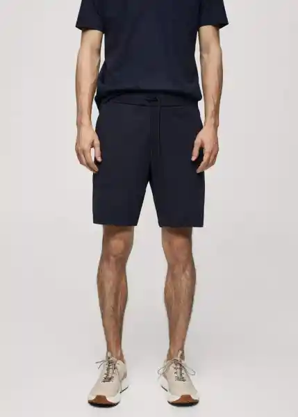 Short Milans Navy Talla M Hombre Mango