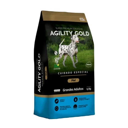 Agility Gold Alimento Para Perro Grandes Adultos Piel 1.5 Kg