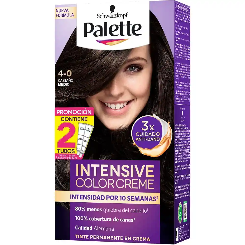 Palette tinte capilar