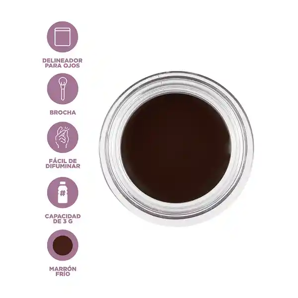 Delineador Ojos Crema Serie Minimalist Cool Brown 02 Miniso