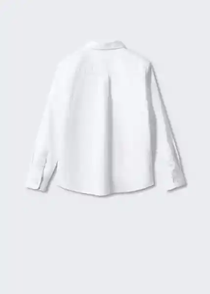 Camisa Oxfordp Blanco Talla 09 Niños Mango