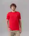 Camiseta Hombre Rojo S 100F101_ROJ191555 Rifle