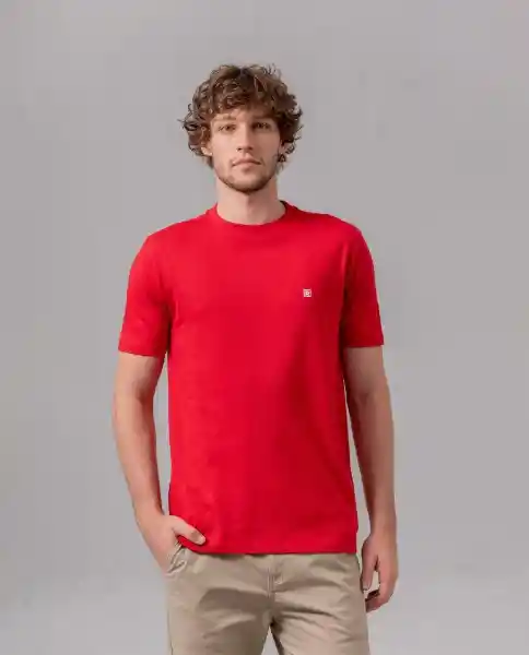 Camiseta Hombre Rojo S 100F101_ROJ191555 Rifle