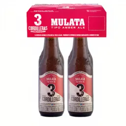 3 Cordilleras Cerveza Mulata Tipo Amber Ale en Botella