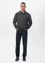 Buzo Sudadera Bola Gris Oscuro Vigore Talla M Hombre Mango