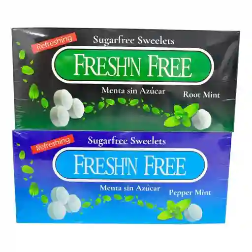 Fresh'n Free Menta Root Mint y Pepper Mint Sin Azúcar