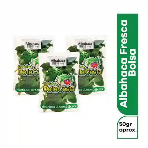 3 x Albahaca Fresca Bolsa