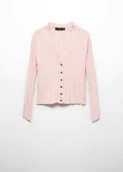 Cárdigan Flurry Rosa Pastel Talla L Mujer Mango