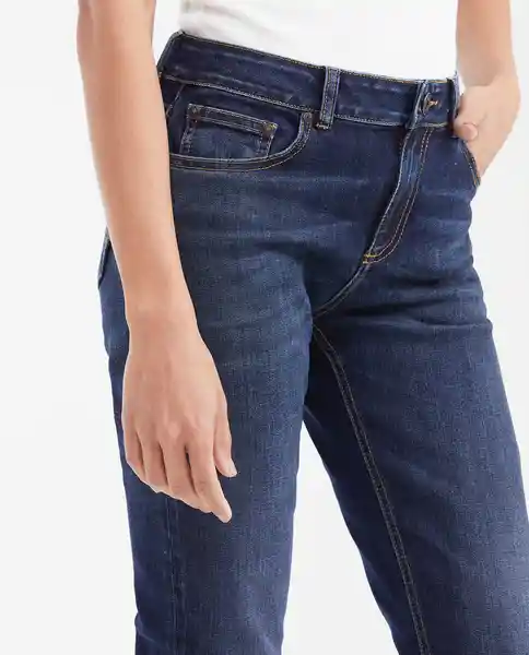 Jean Cosmo Femenino Azul Clásico Oscuro Talla 6 Chevignon