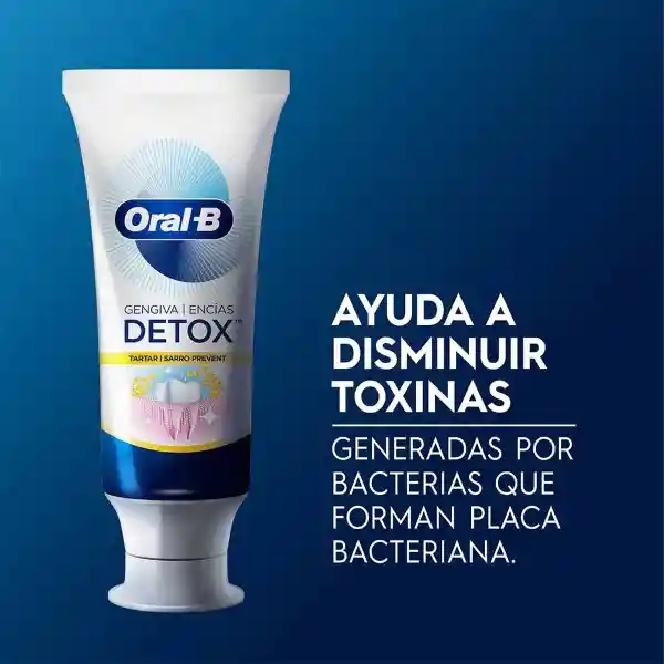 Oral-B Crema Dental Encías Detox Sarro Prevent Microespuma con Flúor 80 ml