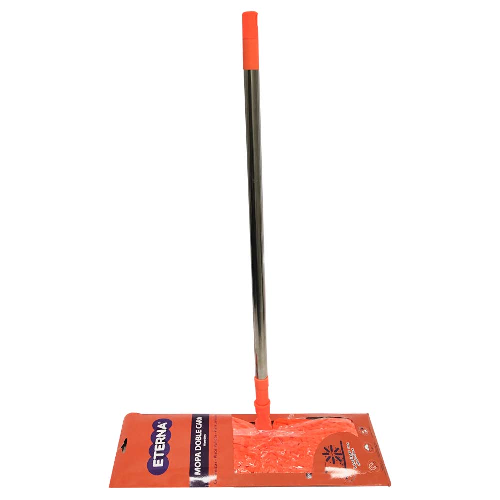 Eterna Mopa Plana Doble Cara de Microfibra