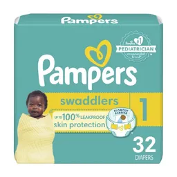 Pañal Desechables Pampers Swaddlers Etapa 1 32 Und​