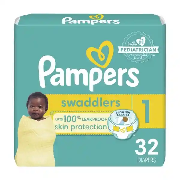 Pampers Swaddlers Pañales Talla 1