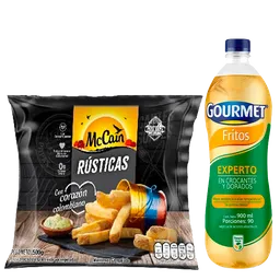 Combo McCain Papas Rusticas+ Aceite Gourmet Fritos